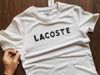 Áo phông Lacoste chữ đen