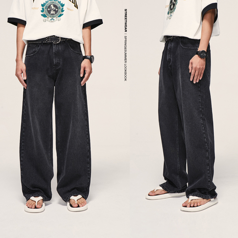 QUẦN JEANS ỐNG RỘNG NAM NỮ/JEANS PANTS UNISEX INF 12146