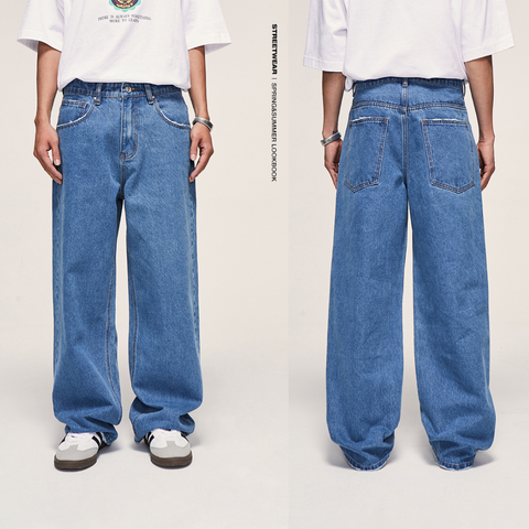 QUẦN JEANS ỐNG RỘNG NAM NỮ/JEANS PANTS UNISEX INF 12146