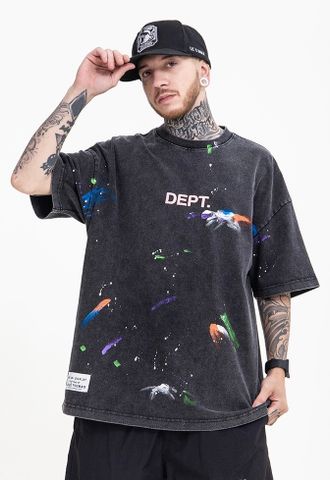 FG®️| DEPT PRINT OLD WASH UNISEX T-SHIRT FG E593