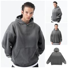 FG ™️| ÁO HOODIE OVERSIZE TRÙM ĐẦU WASH COTTON MÀU CỔ ĐIỂN FG K209