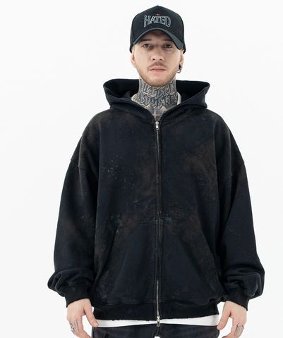 FG ™️| ÁO HOODIE OVERSIZE TRÙM ĐẦU WASH COTTON MÀU CỔ ĐIỂN FG SW063