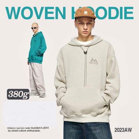 INF ™️| ÁO HOODIE DỆT KIM THÊU CÓ MŨ ĐẦU INF 4327