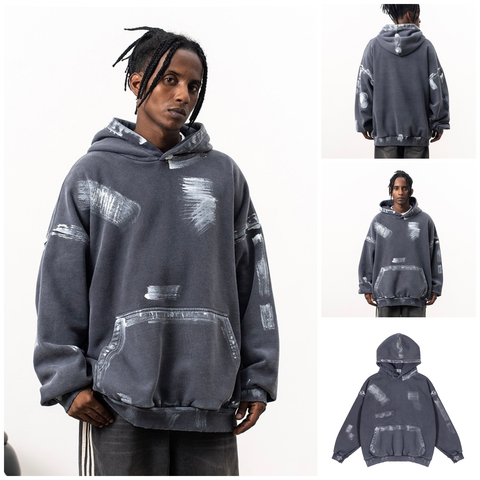 FG ™️| ÁO HOODIE OVERSIZE TRÙM ĐẦU CAO CẤP SƠN DẦU FG K197