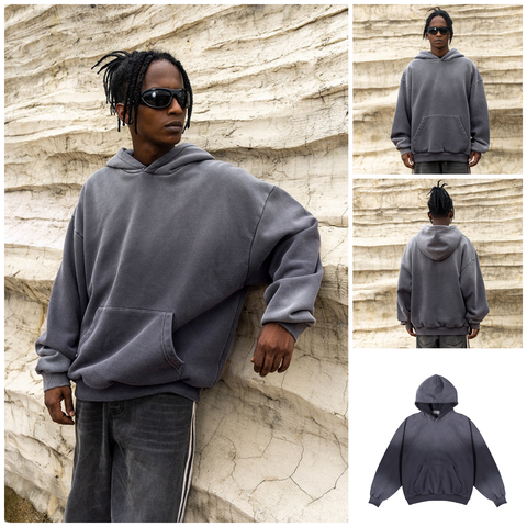 FG ™️| ÁO HOODIE OVERSIZE TRÙM ĐẦU CAO CẤP TRƠN PARIS GRADIENT FG K199