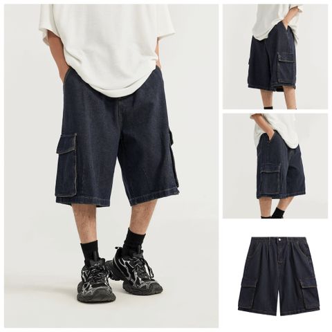 INF ™️| QUẦN SHORT DENIM HIP-HOP DÁNG RỘNG INF 12427