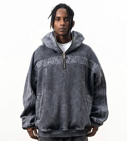 FG ™️| ÁO KHOÁC HOODIE OVERSIZE  WASH MŨ TRÙM  FG K195