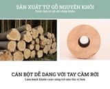 Cán lăn bột gỗ có trục xoay BAMBOO HOME làm bánh, phụ kiện trang trí decor