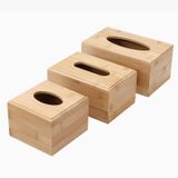 Hộp đựng giấy ăn bằng gỗ tre BAMBOO HOME để khăn ăn hình chữ nhật, hình vuông cho nhà hàng, khách sạn, nhà riêng