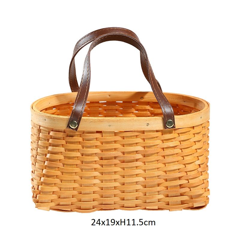 Các loại giỏ gỗ decor - Giỏ mây tre - Bamboo Home
