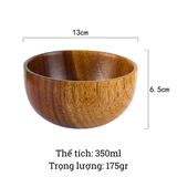 Bát gỗ tràm BAMBOOO ECO chén dùng ăn cơm Salad, hoa quả dầm, đựng sinh tố, kem, chè, papaya thân thiện môi trường