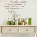 Hộp tre khảm trai cao cấp BAMBOO HOME đừng bánh kẹo đồ khô dùng làm qua tặng cho bạn bè gia đình hiện đại phong cách