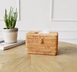 Hộp giấy ăn mây tre đan BAMBOO HOME nhiều kích thước sang trọng dùng để ở phòng bếp , phòng khách , phòng ngủ