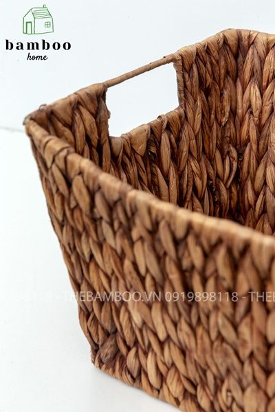 Giỏ bèo lục bình - Giỏ mây tre - The bamboo