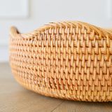 Khay mây tre đựng đồ BAMBOO HOME đựng bánh kẹo hoa quả trái cây để trong phòng khách nhà hàng khách sạn gia đình decor