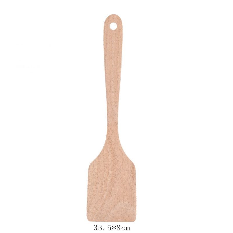 Muỗng thìa gỗ chống dính nhà bếp thủ công - bộ muỗng dài - The Bamboo