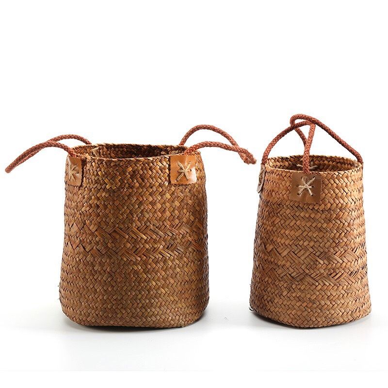 Giỏ cói có tay xách - Giỏ mây tre – The bamboo