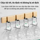 Móc treo bằng tre BAMBOO HOME giá treo quần áo đa năng có thể gập gọn, gắn tường tiện lợi, trang trí decor nhà cửa