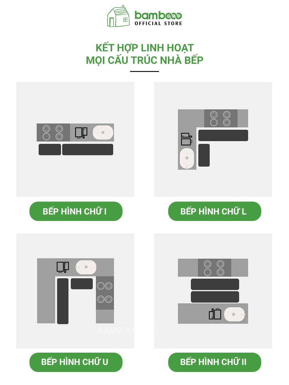 Thảm bếp 2024 sợi dệt thấm nước nhanh BAMBOOO ECO thảm trải sàn nhà bếp chống trơn trượt bằng cao su