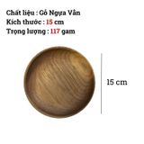 Khay gỗ cao cấp tối màu nhiều kích thước BAMBOO HOME đựng đồ ăn trà bánh kẹo trong gia đình nhà hàng khách sạn