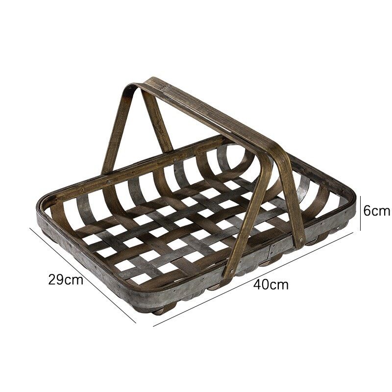 Khay tre mạ kẽm - The bamboo