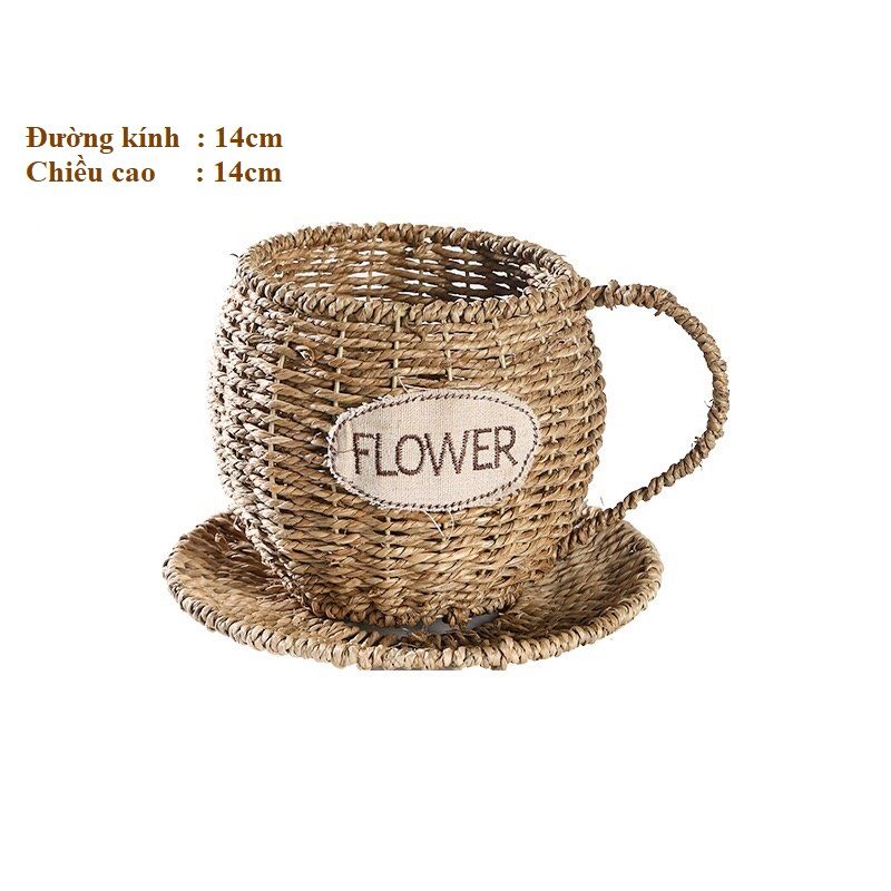 Giỏ cói hình cốc - Giỏ mây tre – The bamboo