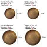 Khay gỗ cao cấp tối màu nhiều kích thước BAMBOO HOME đựng đồ ăn trà bánh kẹo trong gia đình nhà hàng khách sạn