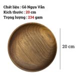 Khay gỗ cao cấp tối màu nhiều kích thước BAMBOO HOME đựng đồ ăn trà bánh kẹo trong gia đình nhà hàng khách sạn