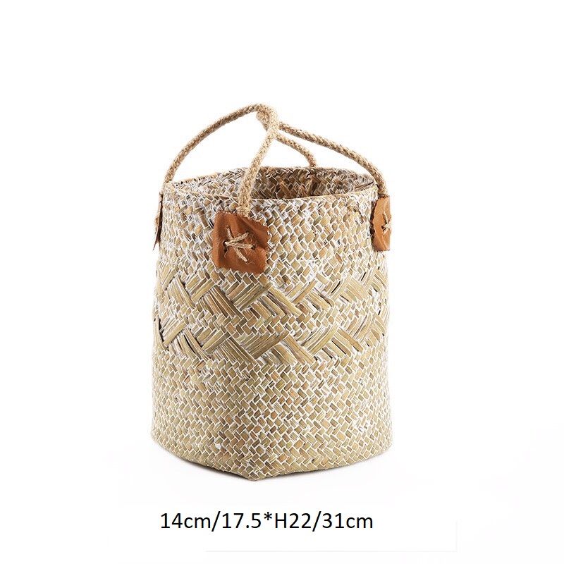 Giỏ cói cắm hoa - Giỏ mây tre - The bamboo