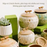 Hộp tròn tre khảm trai cao cấp BAMBOO HOME quà tặng hàng Việt Nam cho khách hàng cá nhân doanh nghiệp bạn bè thân yêu