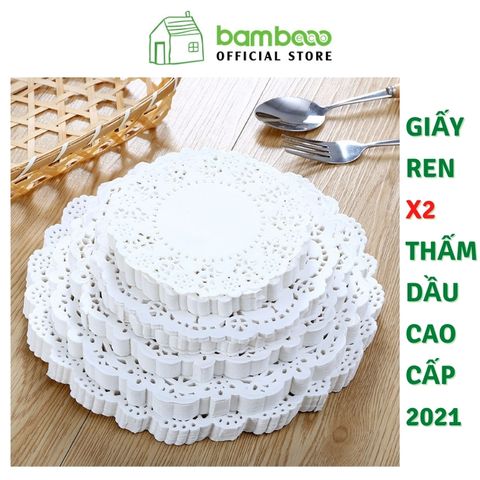 Giấy lót bánh thấm dầu cao cấp hút siêu mạnh set 140 tờ BAMBOO HOME thấm các loại chiên dán giúp sạch bát đĩa dễ dàng VS