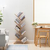 Kệ sách hình cây BAMBOO HOME, giá đựng sách bằng tre nhiều kích thước, tiết kiệm không gian, sử dụng cho phòng làm việc