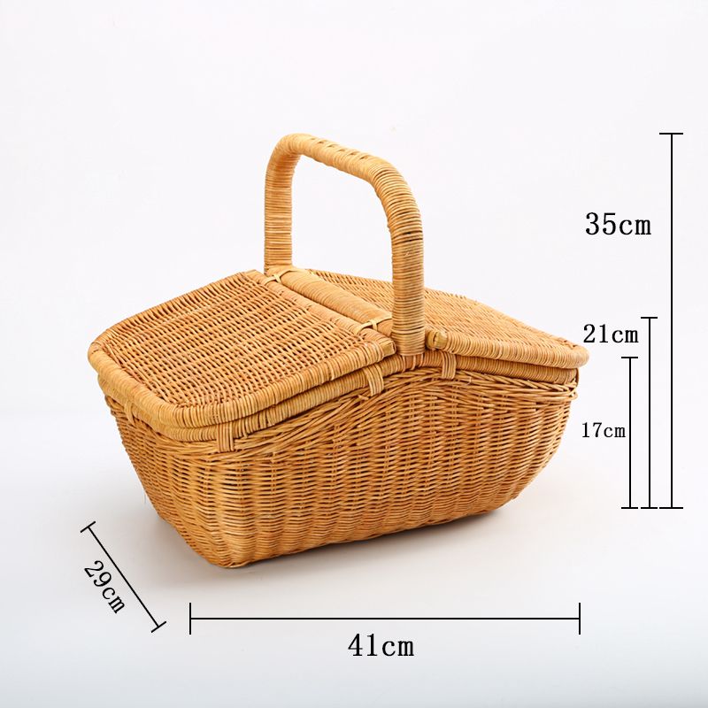Giỏ Picnic phong cách Bắc Âu - Mây tre đan - BamBoo Home