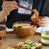 Bát gỗ tràm BAMBOOO ECO chén dùng ăn cơm Salad, hoa quả dầm, đựng sinh tố, kem, chè, papaya thân thiện môi trường