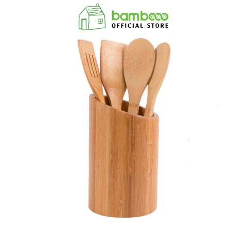 Bộ muỗng tre BAMBOO HOME thìa gỗ xào nấu chống dính chịu nhiệt tiện lợi nhiều kích thước dùng trong nhà bếp nhà hàng