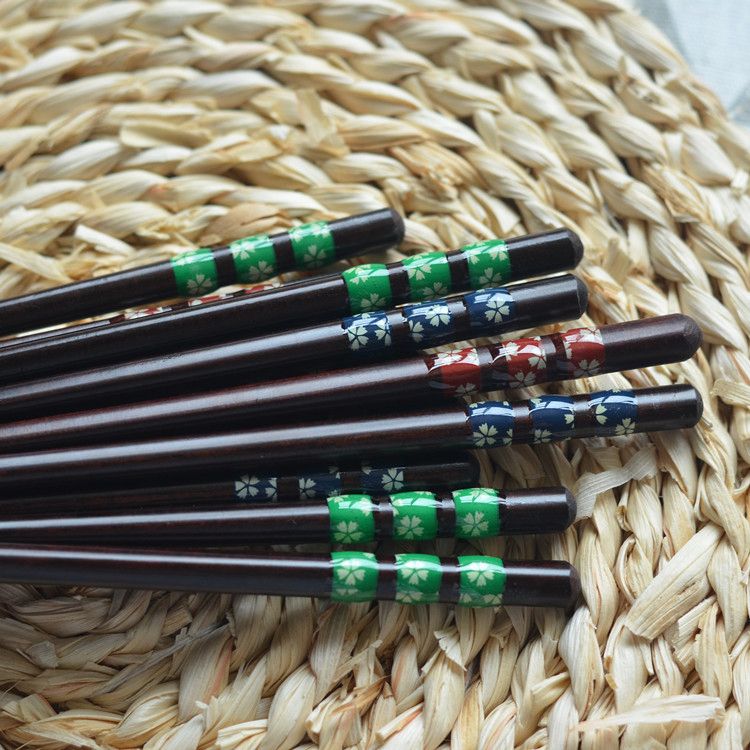 Đũa gỗ hoa văn - Đũa gỗ phong cách Nhật Bản - The bamboo