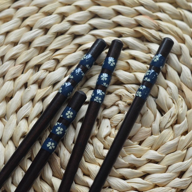 Đũa gỗ hoa văn - Đũa gỗ phong cách Nhật Bản - The bamboo