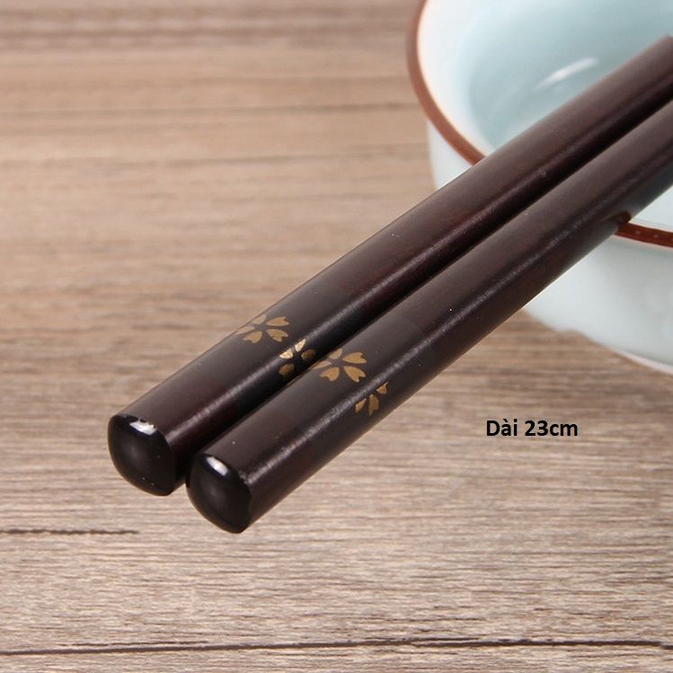 Đũa gỗ hoa văn - Đũa gỗ phong cách Nhật Bản - The bamboo