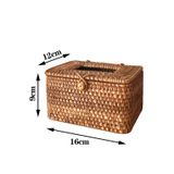 Hộp giấy ăn mây tre đan thủ công Việt Nam BAMBOO HOME nhiều kích thước sang trọng dùng trong nhà hàng khách sạn cao cấp