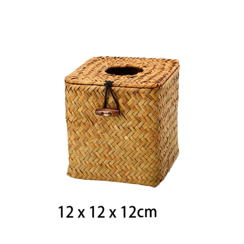 Hộp Giấy Ăn Cói - The bamboo - Mây tre đan