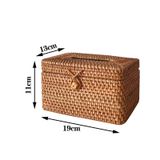 Hộp giấy ăn mây tre đan thủ công Việt Nam BAMBOO HOME nhiều kích thước sang trọng dùng trong nhà hàng khách sạn cao cấp