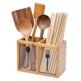 Đũa ăn dài tre đa năng kháng khuẩn BAMBOO HOME chuyên xào nấu an toàn vệ sinh, sử dụng cho gia đình, nhà hàng, khách sạn