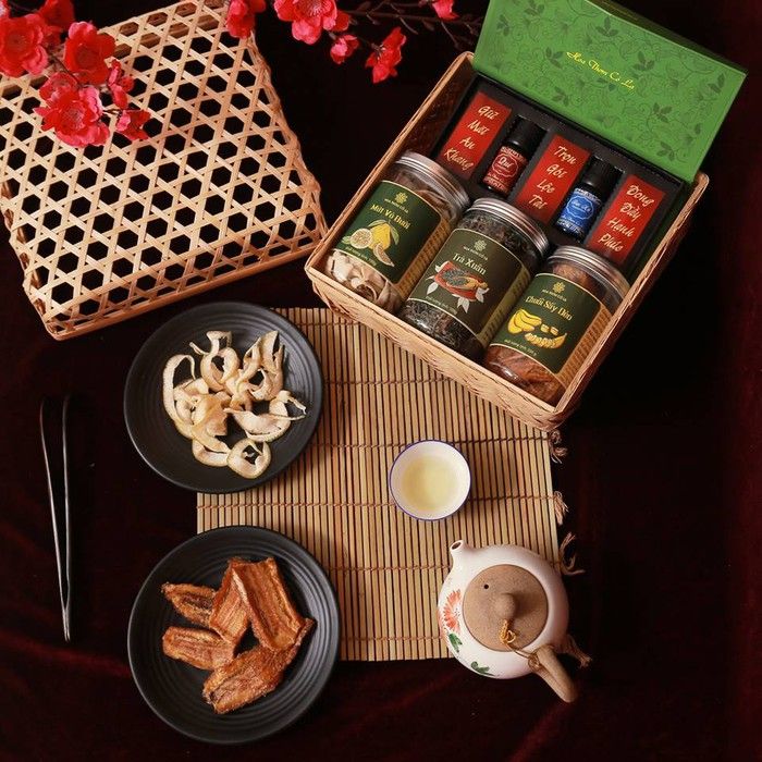 Giỏ quà tặng mây tre đặt theo yêu cầu - Bamhoo Home