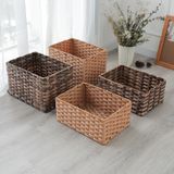 Giỏ đựng đồ đa năng BAMBOO HOME hình chữ nhật, để đồ phòng khách, phòng ngủ, decor trang trí nhà cửa