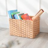 Giỏ đựng đồ đa năng BAMBOO HOME hình chữ nhật, để đồ phòng khách, phòng ngủ, decor trang trí nhà cửa