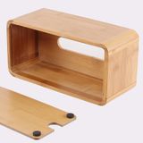 Hộp đựng giấy ăn tre cao cấp BAMBOO HOME hình chữ nhật để ở phòng khách, phòng ngủ, phòng làm việc thân thiện môi trường