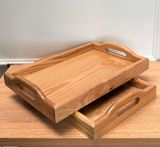 Khay trà gỗ BAMBOO HOME đựng đồ, thức ăn, trang trí, cách nhiệt phong cách Nhật Bản dùng cho nhà hàng khách sạn