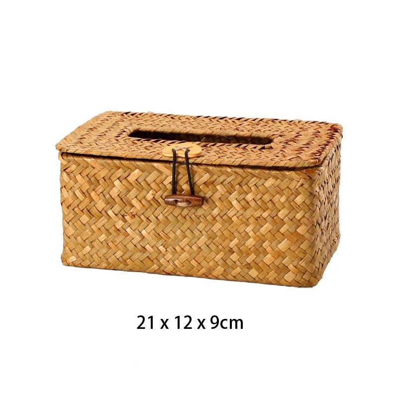 Hộp Giấy Ăn Cói - The bamboo - Mây tre đan