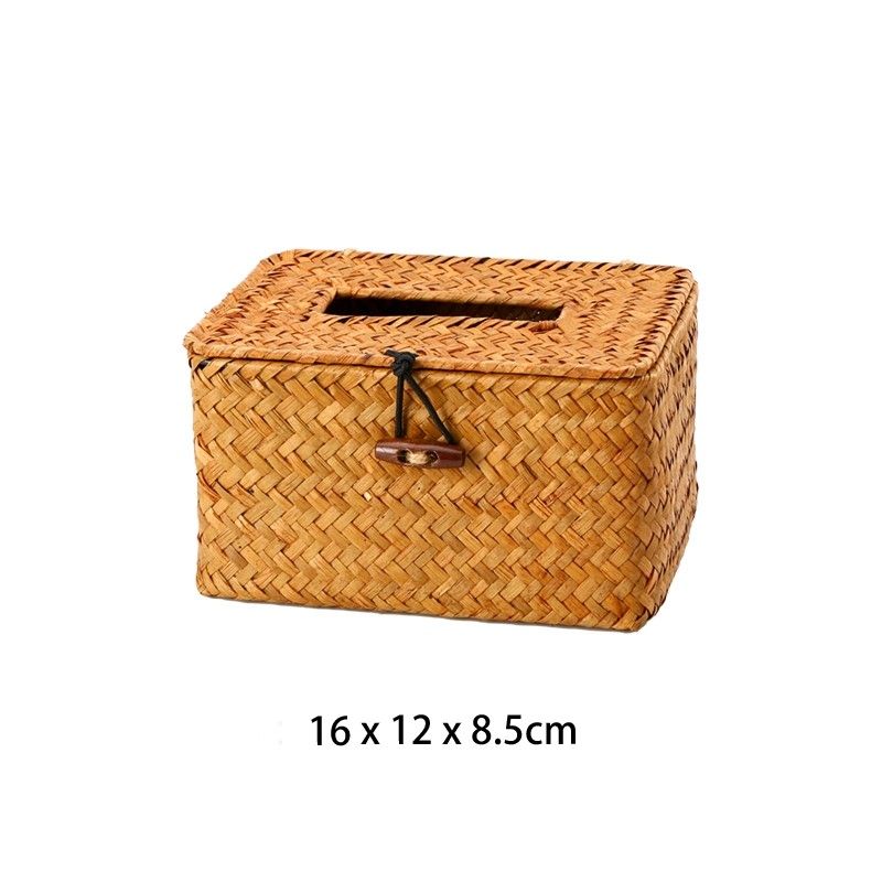Hộp Giấy Ăn Cói - The bamboo - Mây tre đan