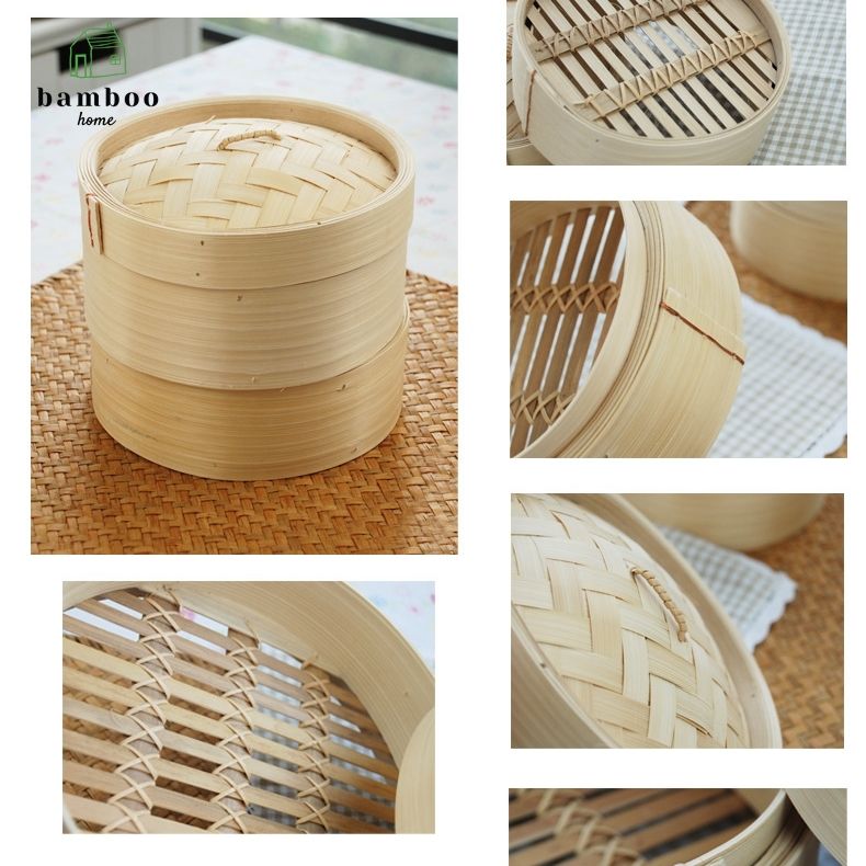 Xửng hấp tre đan - Xửng hấp mây tre - The bamboo